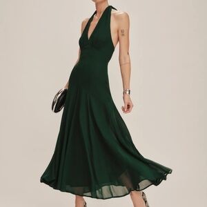 Reformation Briony Dress Green - Size 2